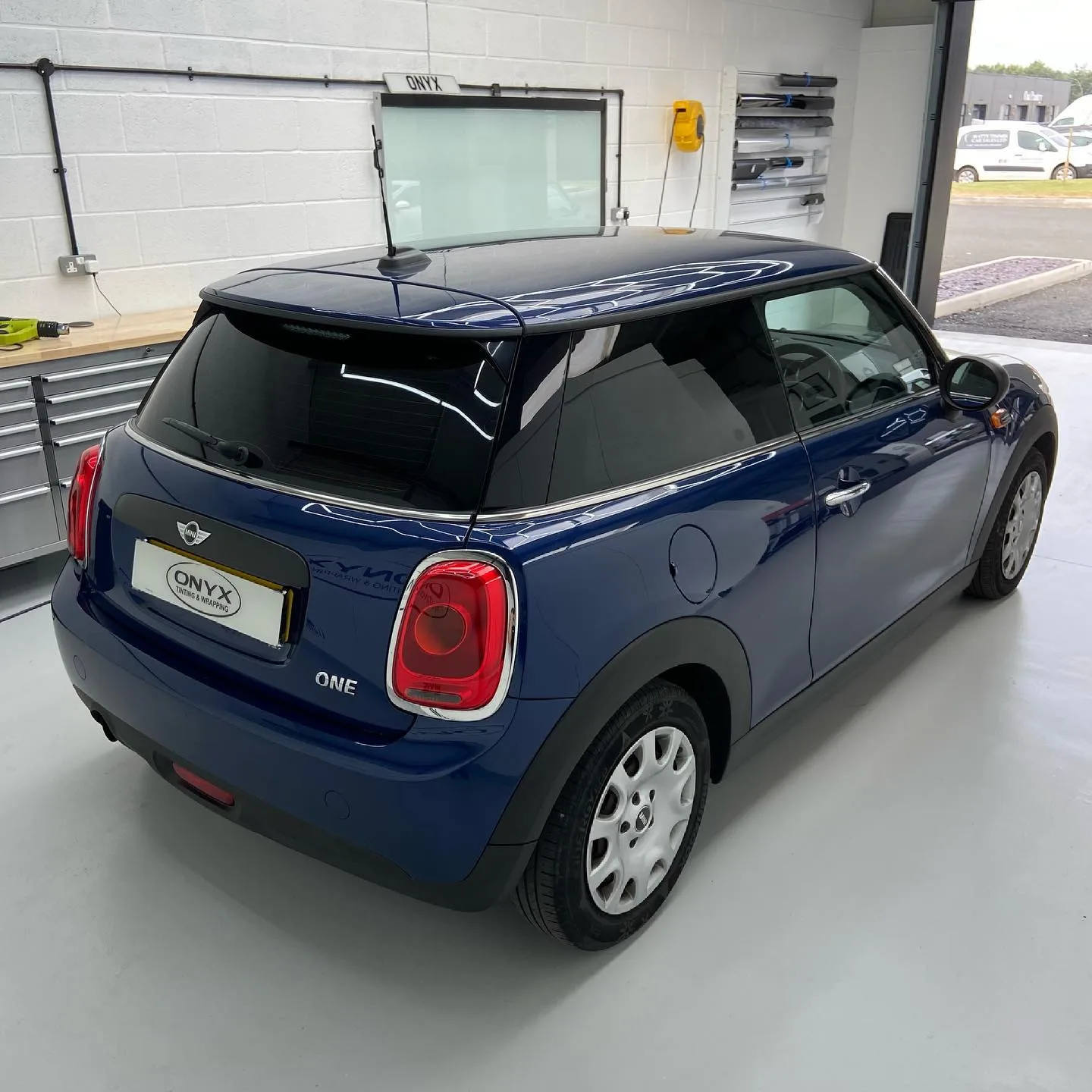 Blue MINI One F56 5% Window Tinting