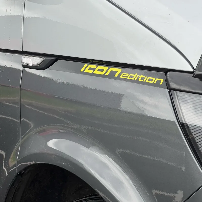 VW Transporter Yellow Accents & VW Logo Graphics