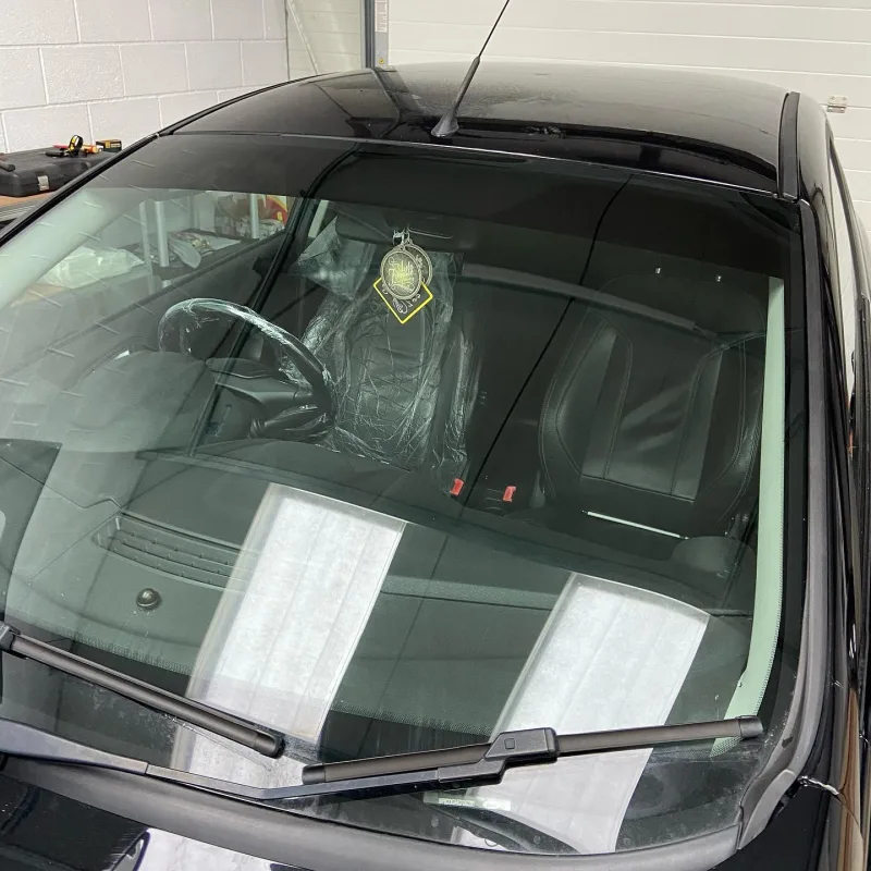 Black Ford Fiesta Tinted Windscreen Sunstrip