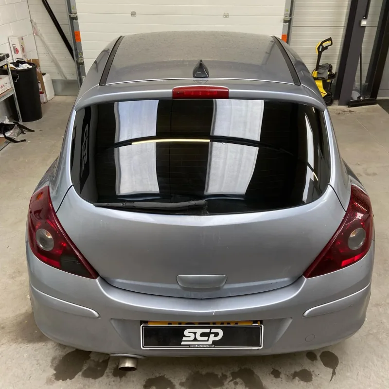 Silver Vauxhall Corsa 5% Rear Window Tint
