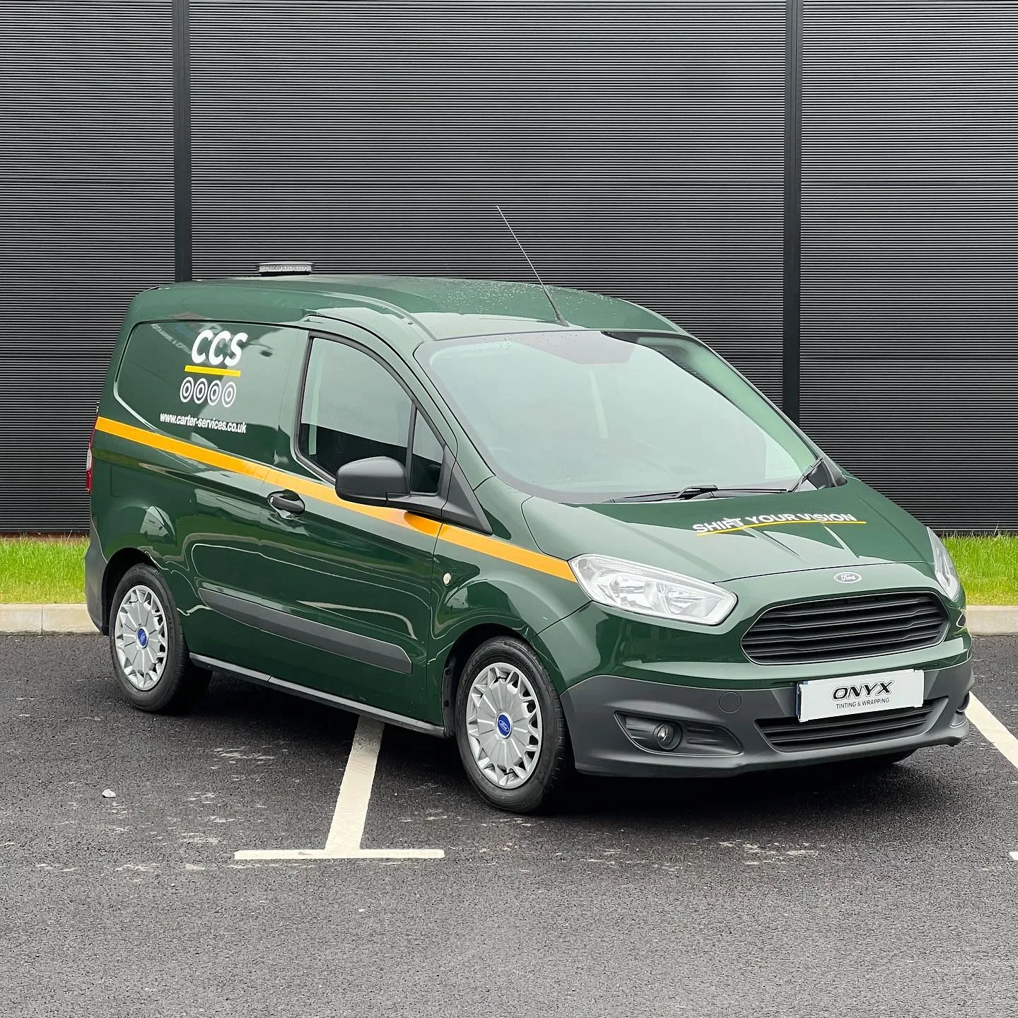 CCS Ford Transit Courier Signage and Rear Chevrons