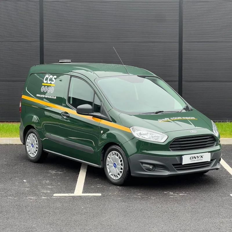 CCS Ford Transit Courier Signage and Rear Chevrons