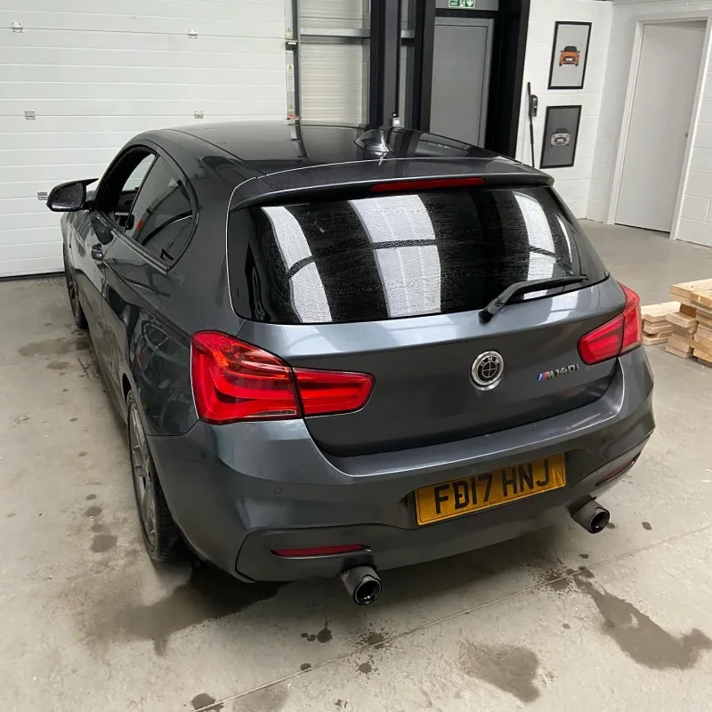 BMW M140i F20 35% Tint, Black Badges & iDrive Button
