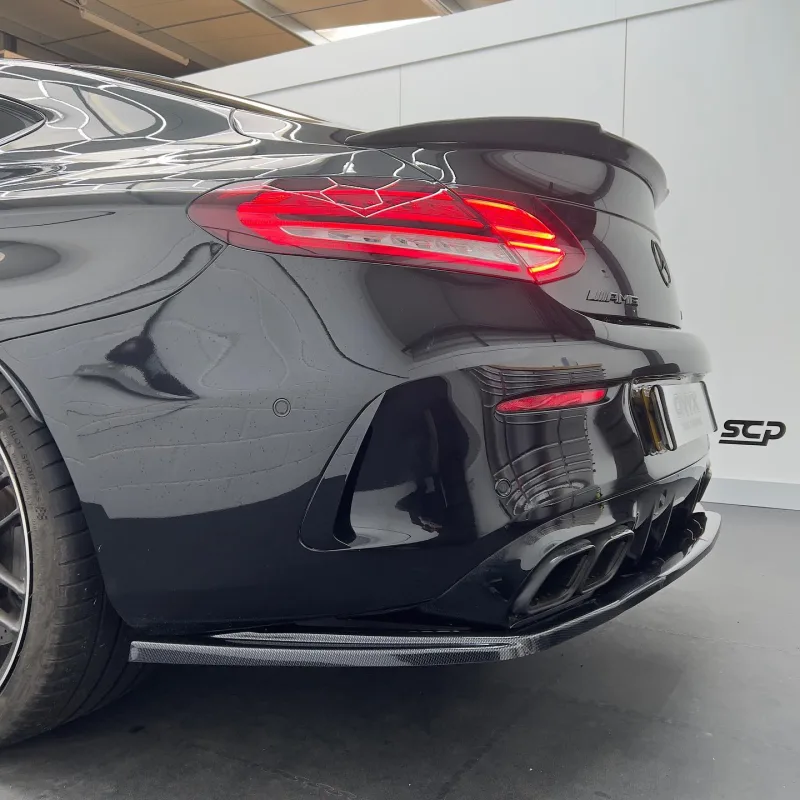 Mercedes-AMG C63 Coupe Carbon Canards and Maxton Rear Splitter