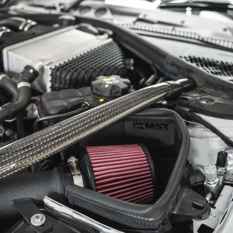 BMW M2 Competition F87 Carbon Steering Wheel and MST Intake