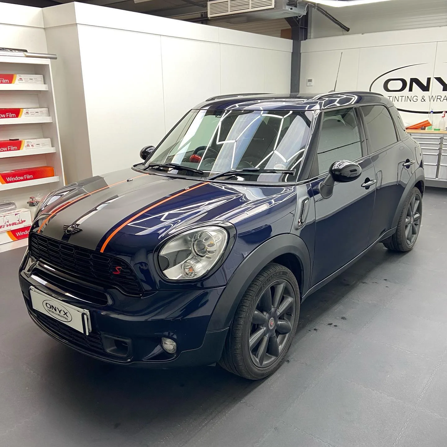 MINI Countryman R60 Satin Grey Bonnet & Boot Stripes
