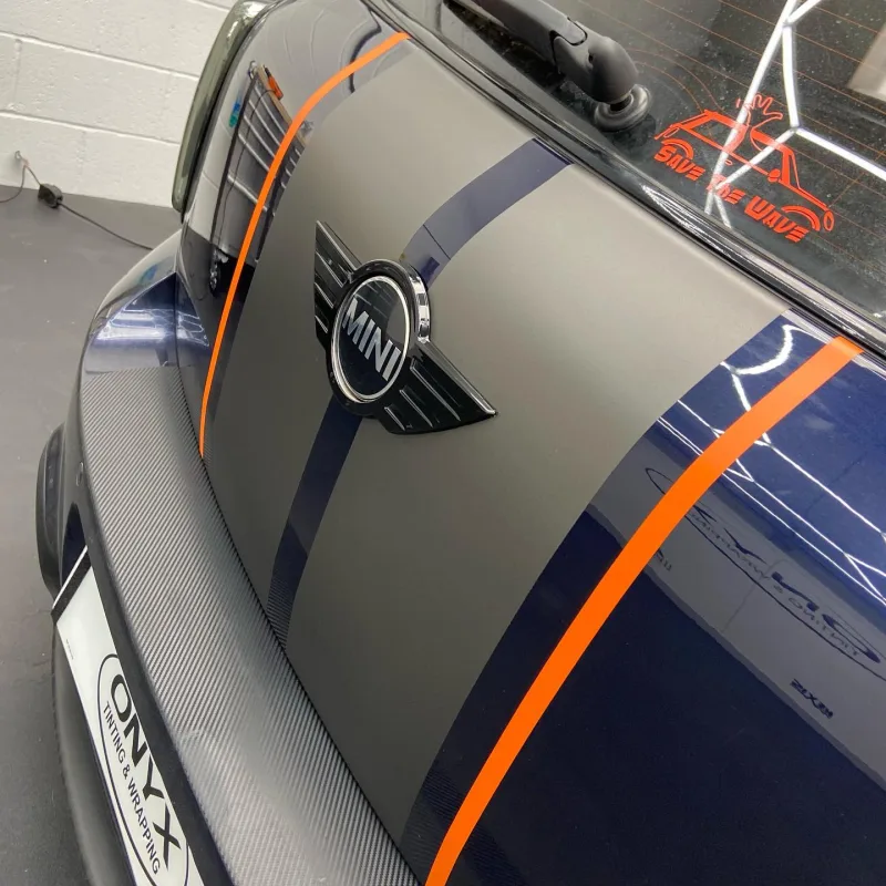 MINI Countryman R60 Satin Grey Bonnet & Boot Stripes