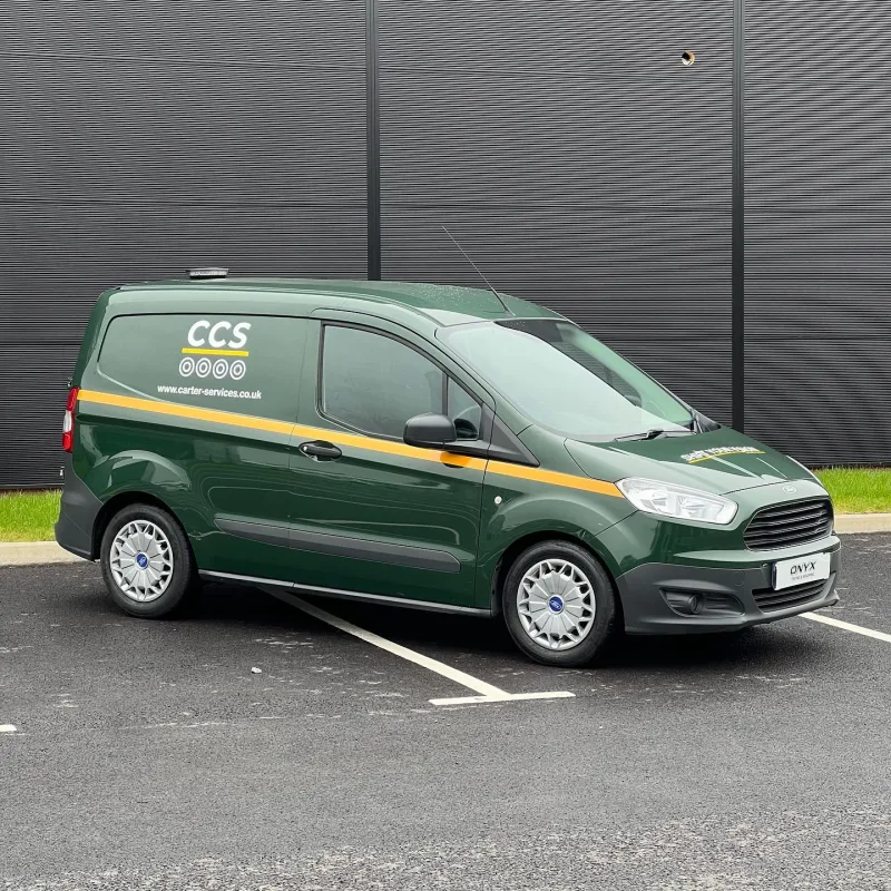 CCS Ford Transit Courier Signage and Rear Chevrons