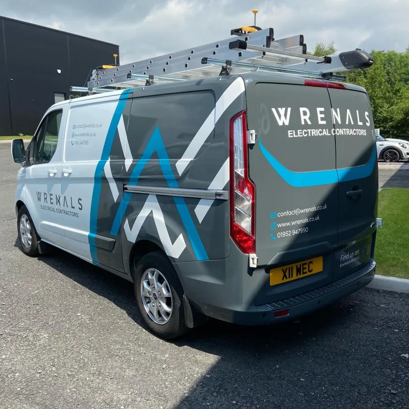 Wrenals Ford Transit Custom Half Wrap and Signage