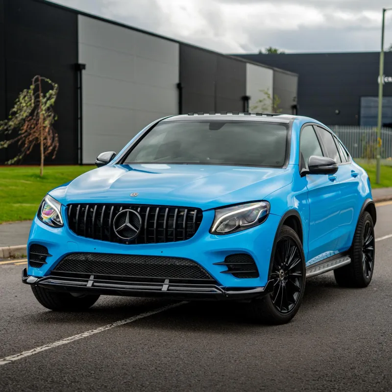 Mercedes-Benz GLC Coupe Montpellier Blue Wrap