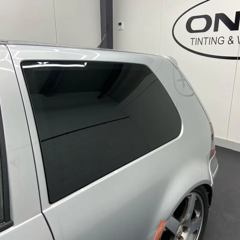 White VW Golf GTI 5% Window Tinting