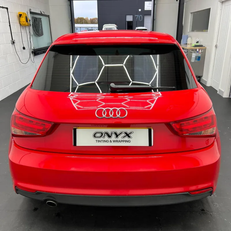 Red Audi A1 5% Window Tinting