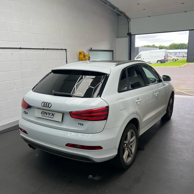 Audi Q3 15% Window Tinting and Chrome Delete