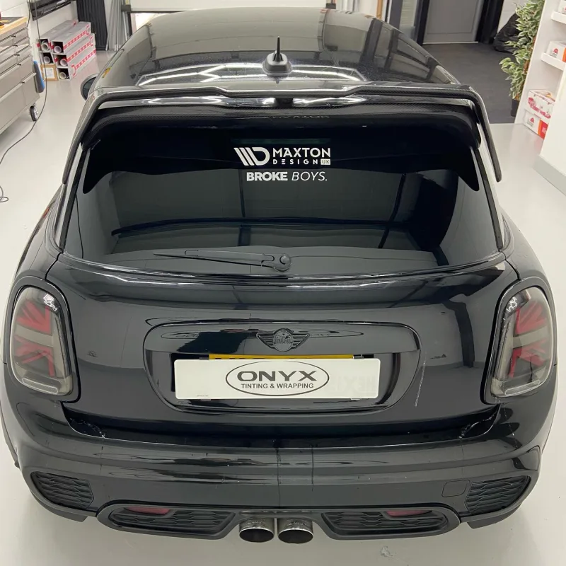 MINI Cooper F56 Tint, Sunstrip, Light Tint and Dechrome