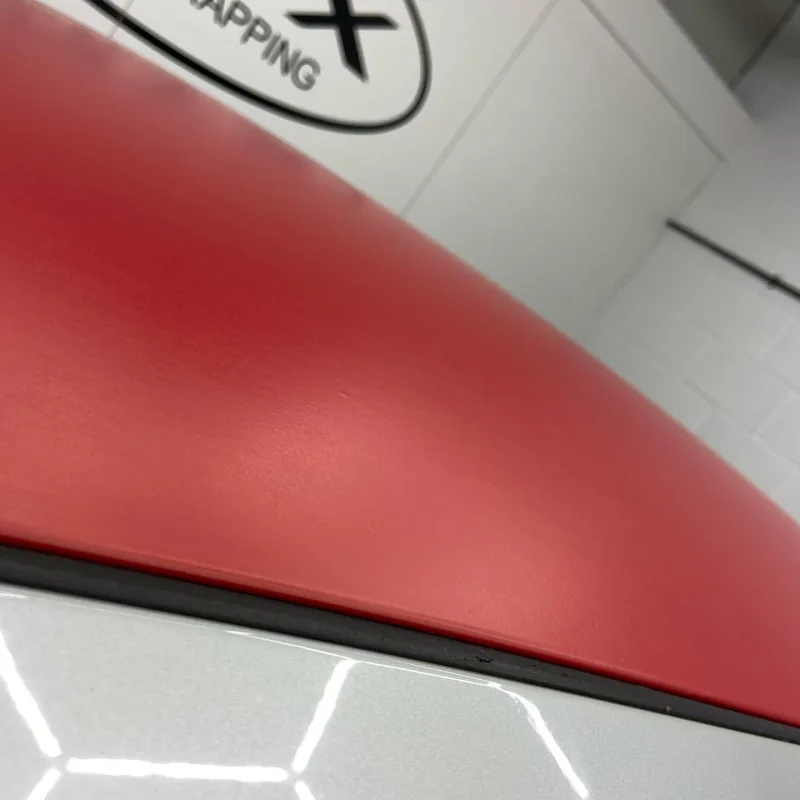 Lexus SC430 Blood Red Matte Roof Wrap