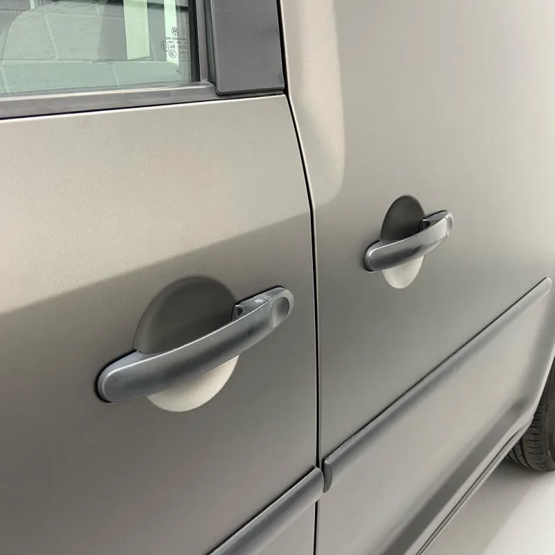 VW Caddy HEXIS Anthracite Grey Matte Wrap