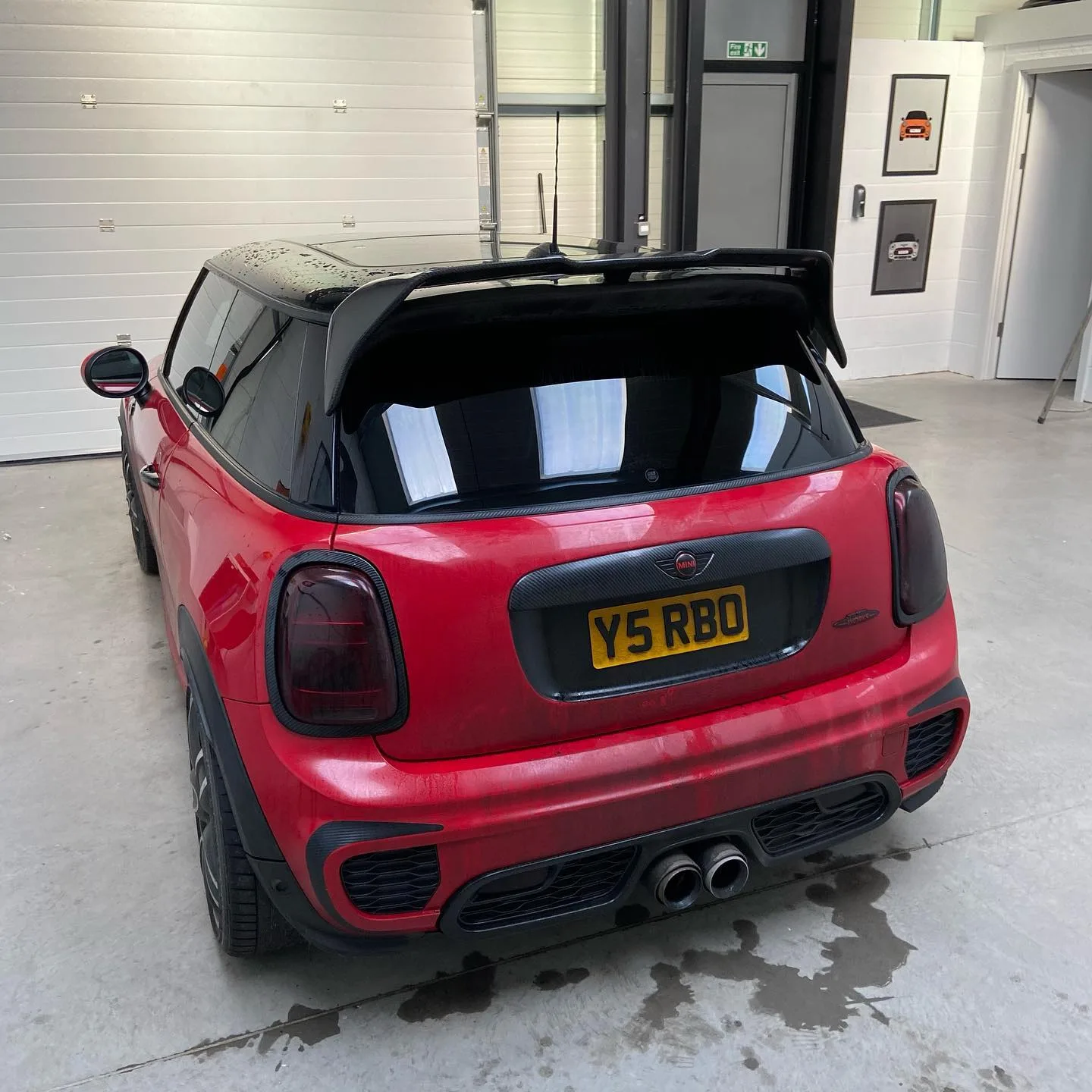 Red MINI John Cooper Works F56 5% Window Tinting
