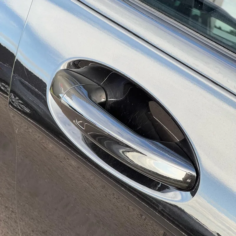 Black Mercedes-Benz GLC Coupe Chrome Delete