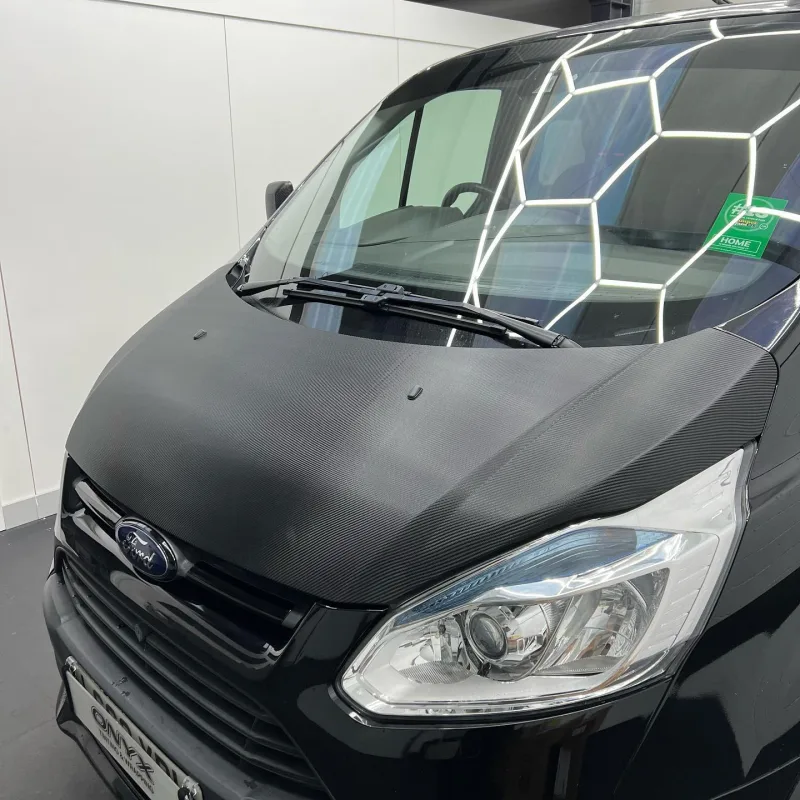 Ford Transit Custom Carbon-Effect Bonnet and Mirror Wrap