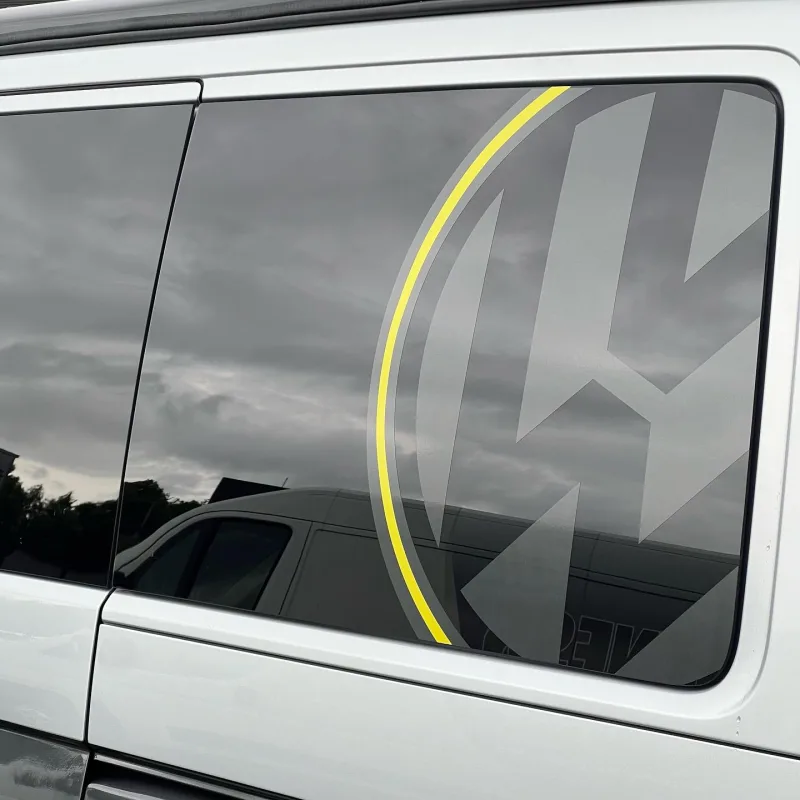 VW Transporter Yellow Accents & VW Logo Graphics