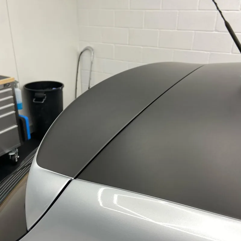 SEAT Leon Matte Black Roof and Spoiler Wrap