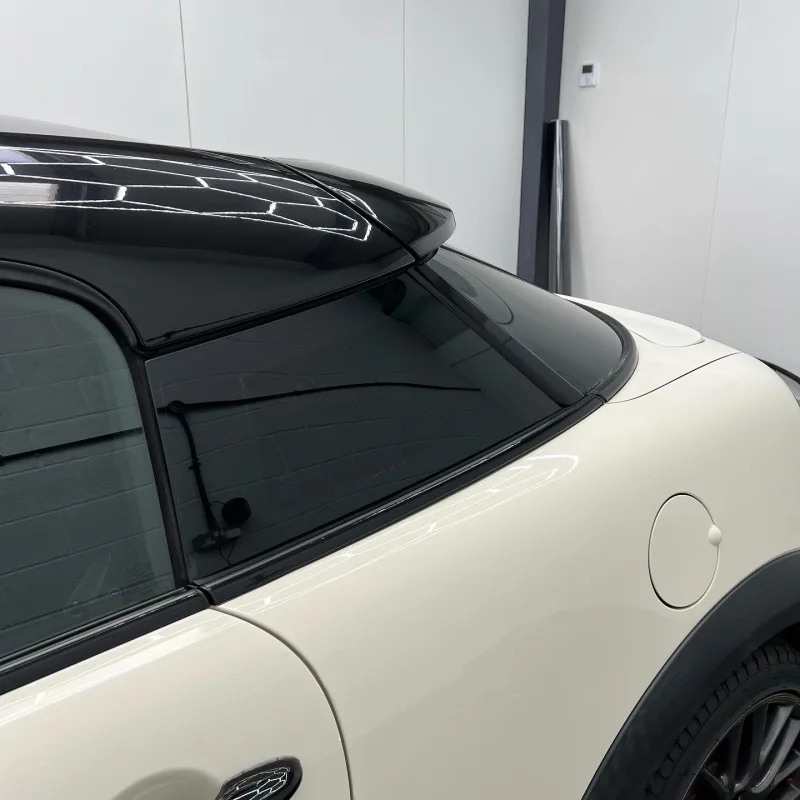 MINI JCW Coupe R58 5% Tint and Chrome Delete