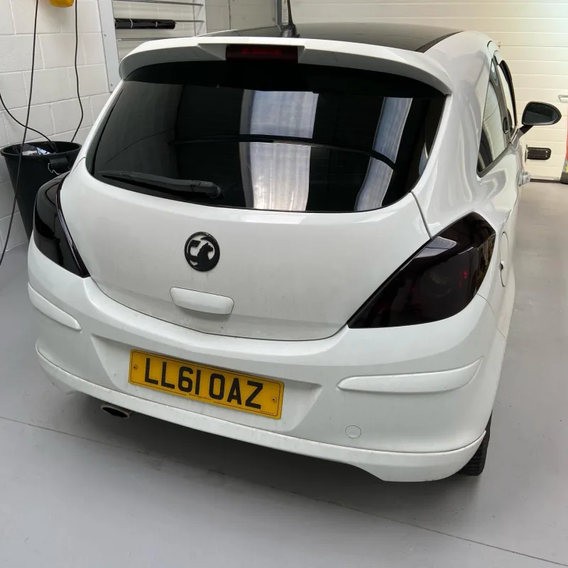 Vauxhall Corsa 5% Tint and Medium Smoke Rear Lights