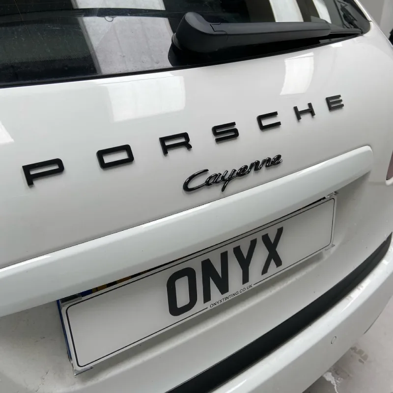 Porsche Cayenne Gloss Black Badges and Trim