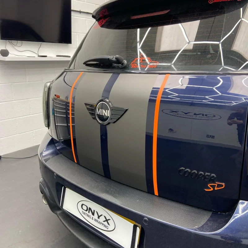 MINI Countryman R60 Satin Grey Bonnet & Boot Stripes