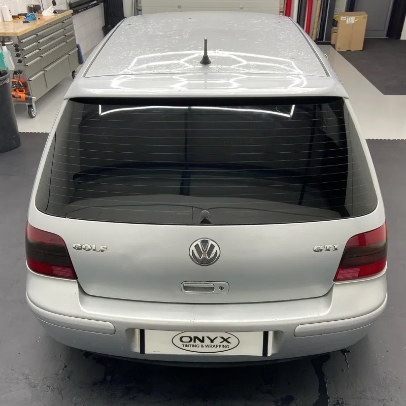 White VW Golf GTI 5% Window Tinting