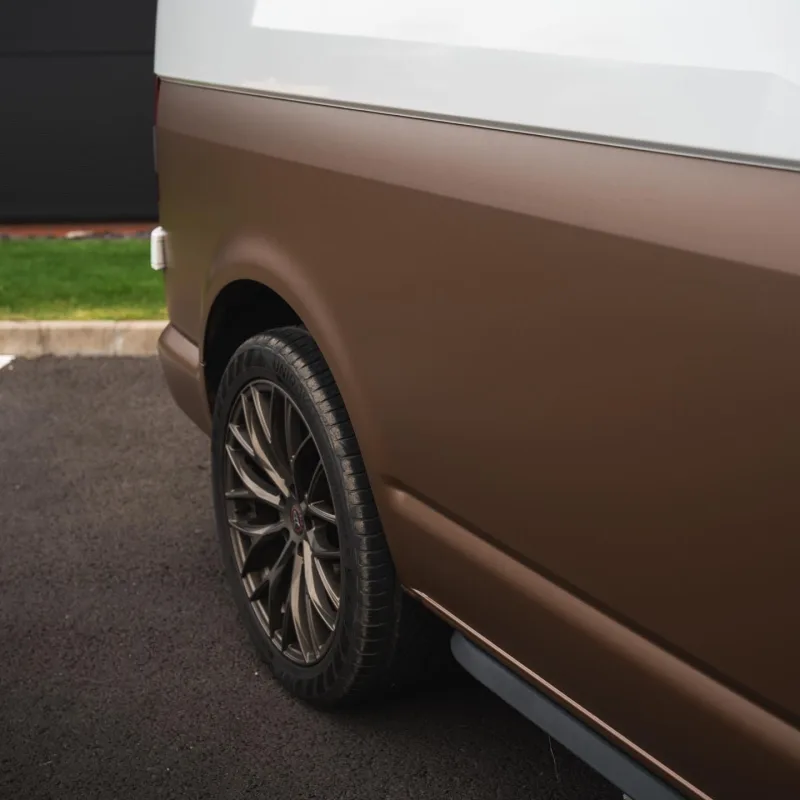 VW Transporter Bronze Half Wrap