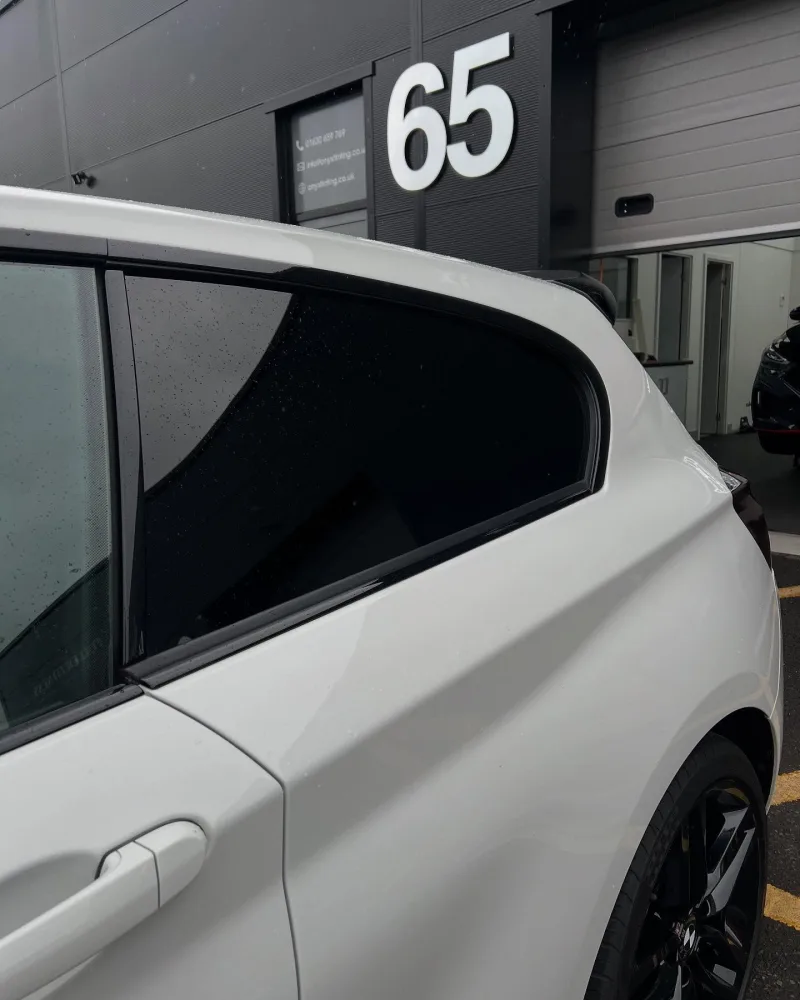 BMW 1 Series F21 5% Tint, Sunstrip & Smoked Rear Lights