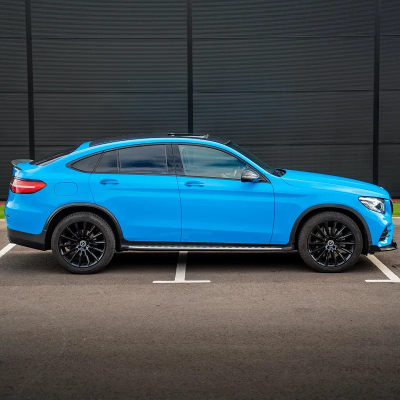 Mercedes-Benz GLC Coupe Montpellier Blue Wrap
