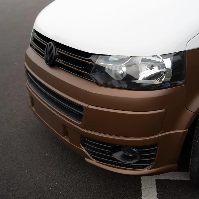 VW Transporter Bronze Half Wrap
