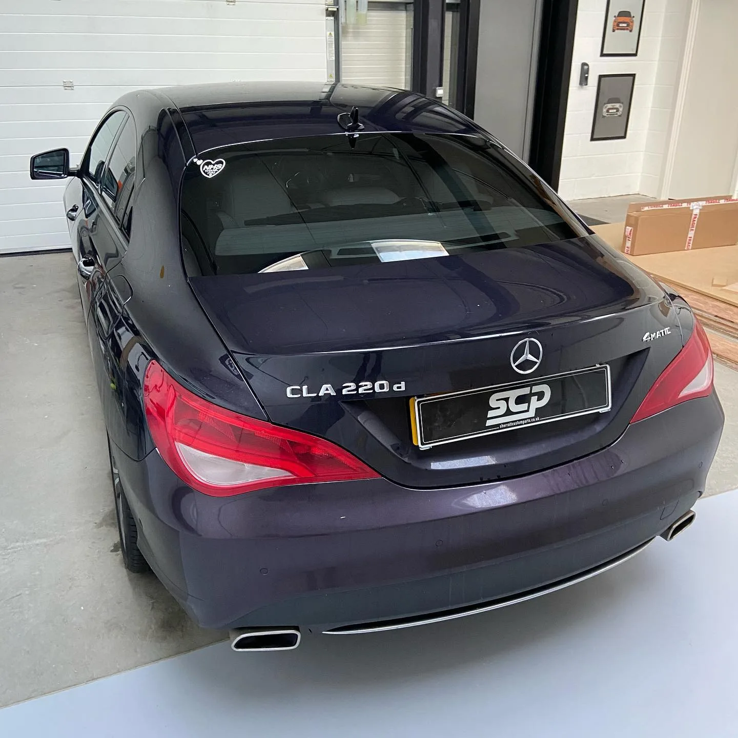 Mercedes CLA 220d Rear Tint and Beltline Dechrome