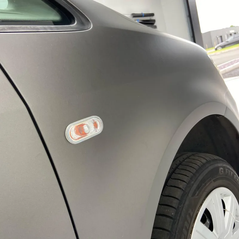 VW Caddy HEXIS Anthracite Grey Matte Wrap