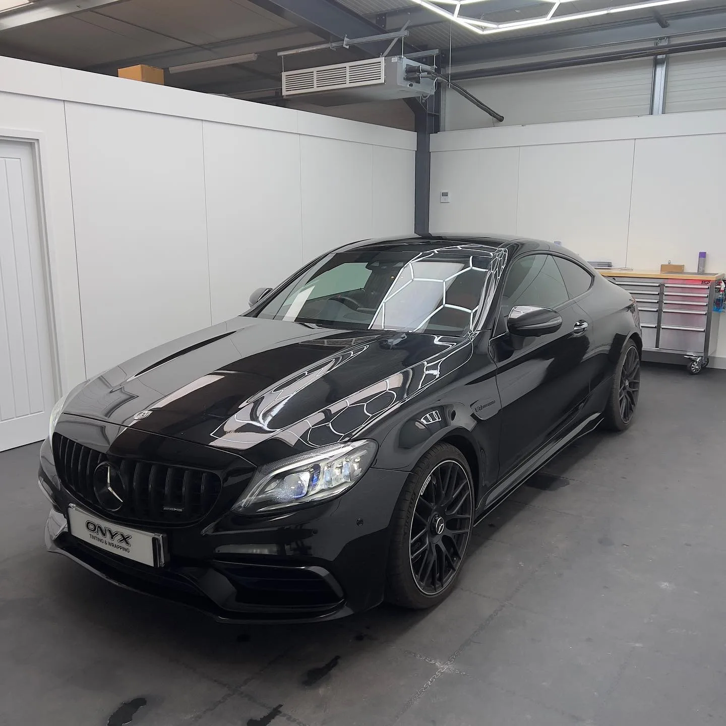 Mercedes-AMG C63 Coupe Carbon Canards and Maxton Rear Splitter