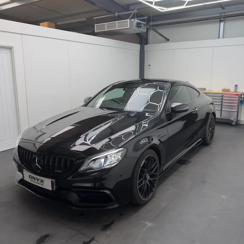 Mercedes-AMG C63 Coupe Carbon Canards and Maxton Rear Splitter