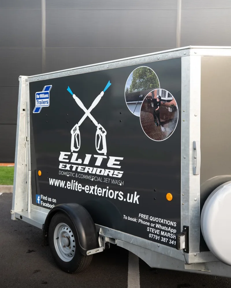 Elite Exteriors Trailer Wrap and Signage