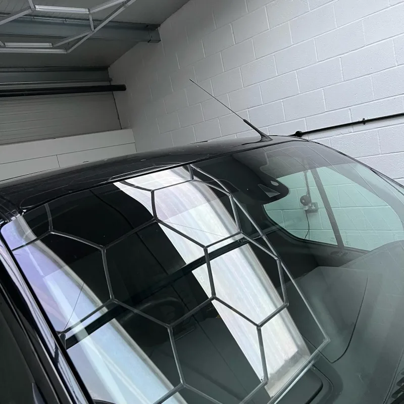 Ford Transit Custom Carbon-Effect Bonnet and Mirror Wrap