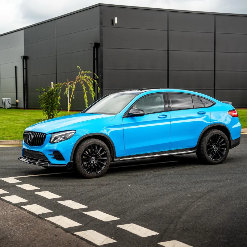 Mercedes-Benz GLC Coupe Montpellier Blue Wrap