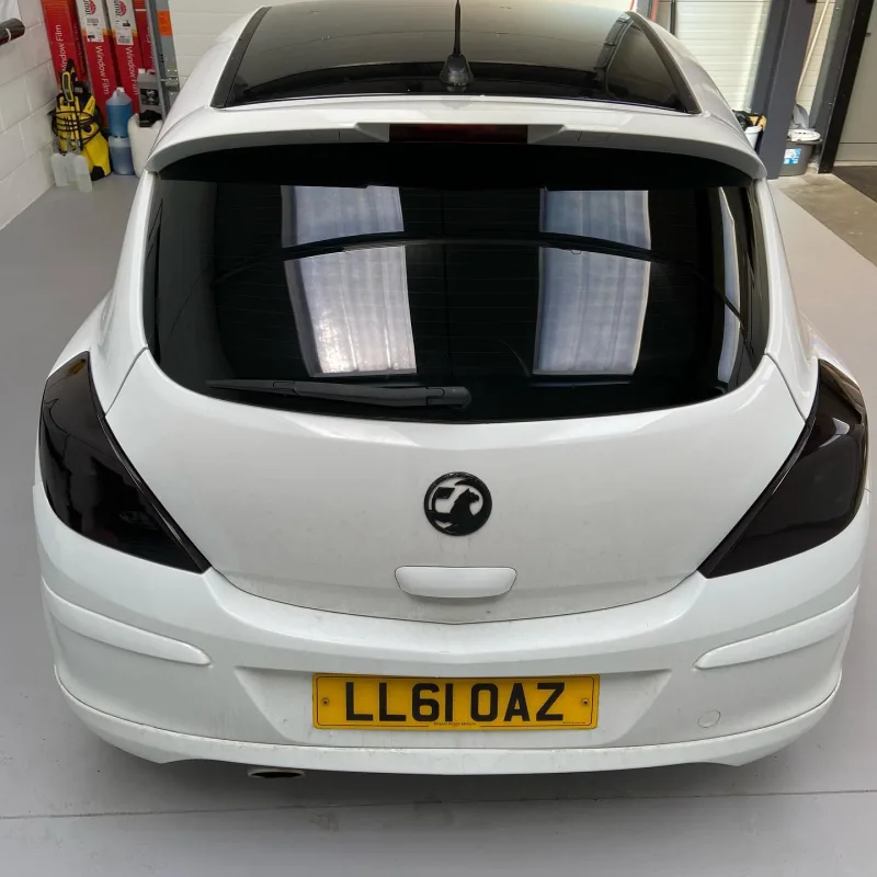 Vauxhall Corsa 5% Tint and Medium Smoke Rear Lights