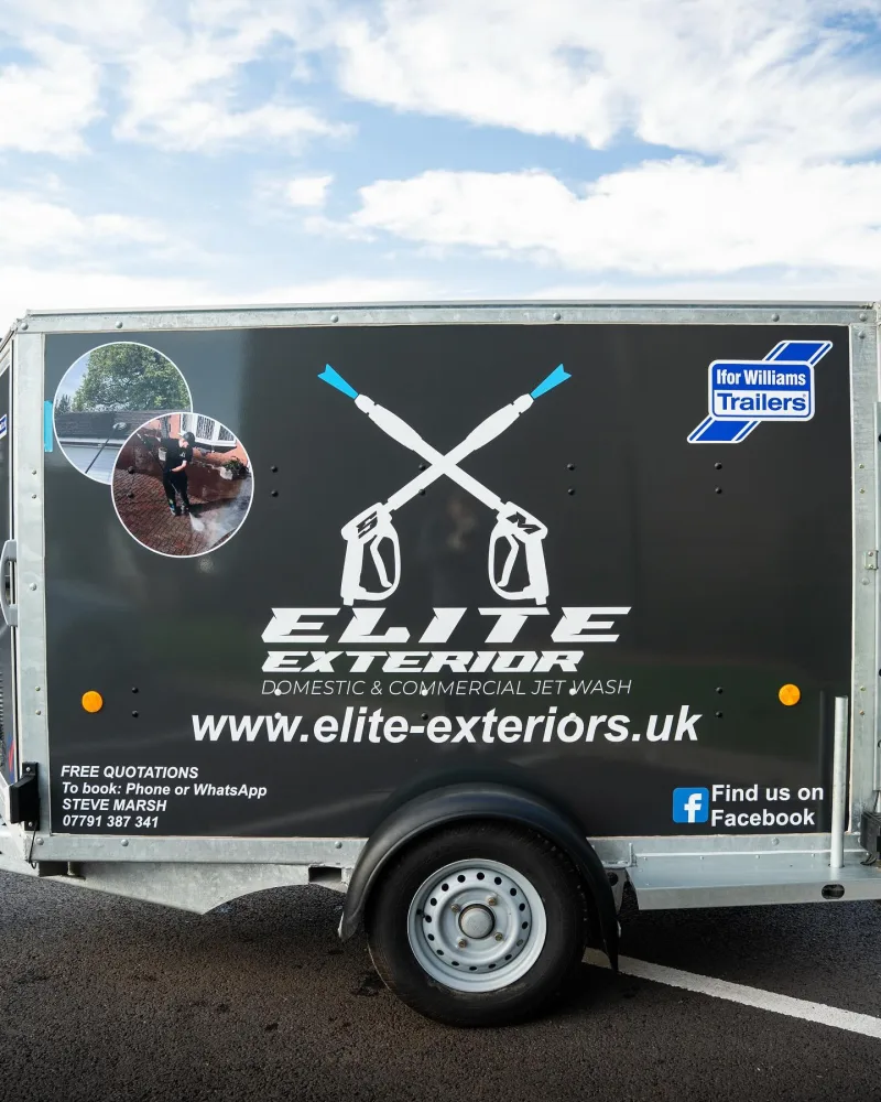 Elite Exteriors Trailer Wrap and Signage