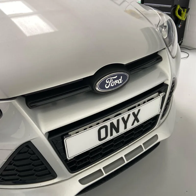 Silver Ford Focus Chrome Delete