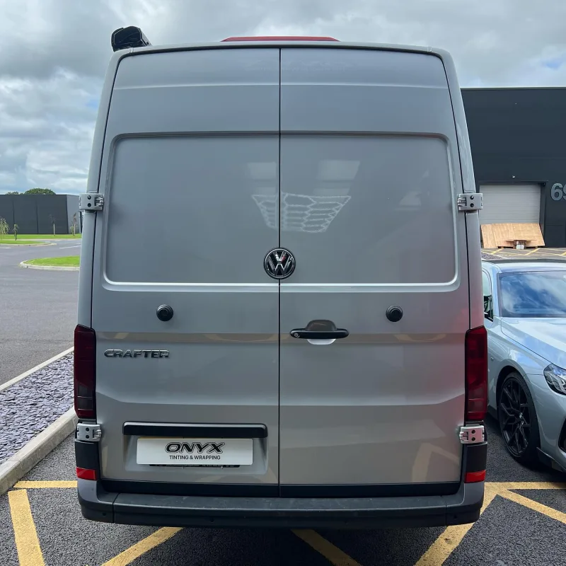 VW Crafter Rear Light Tint, Sunstrip and Black Grille