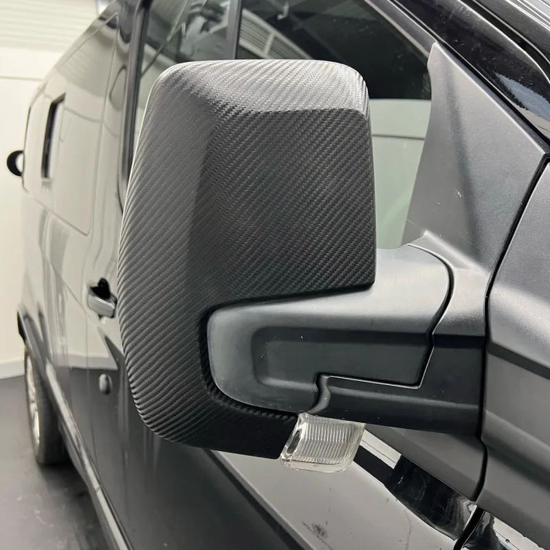 Ford Transit Custom Carbon-Effect Bonnet and Mirror Wrap
