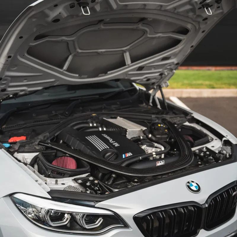 BMW M2 Competition F87 Carbon Steering Wheel and MST Intake