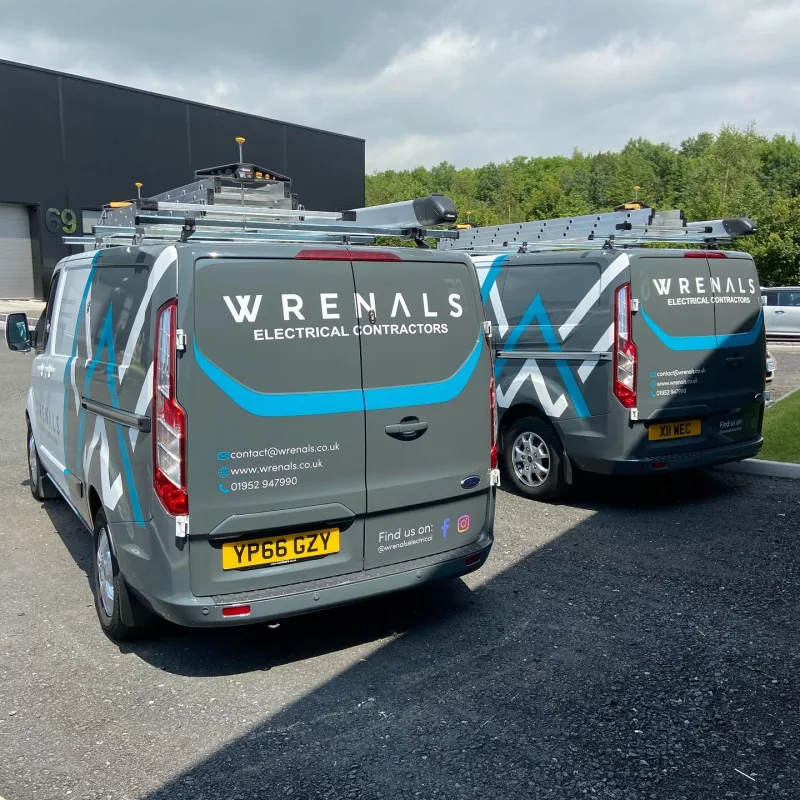 Wrenals Ford Transit Custom Half Wrap and Signage