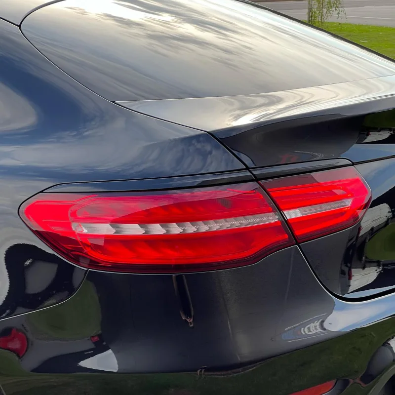 Black Mercedes-Benz GLC Coupe Chrome Delete