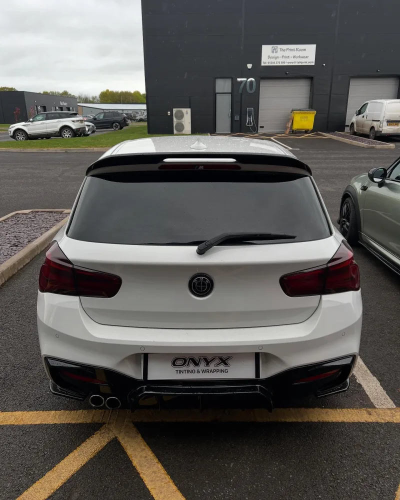 BMW 1 Series F21 5% Tint, Sunstrip & Smoked Rear Lights